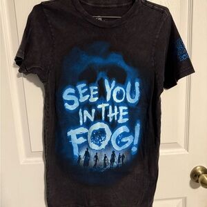 Universal Halloween Horror Nights See You in the Fog Distressed Shirt Size XS